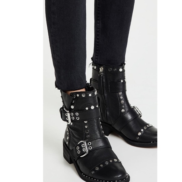sam edelman drea studded suede booties